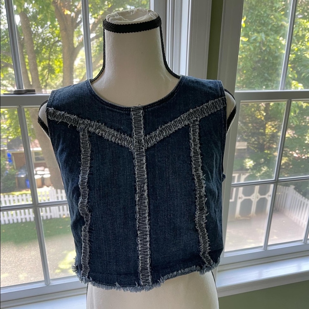 Denim top size medium